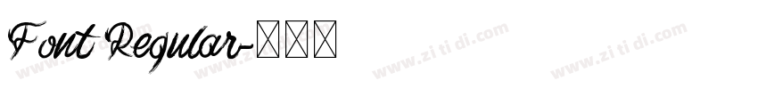 Font Regular字体转换